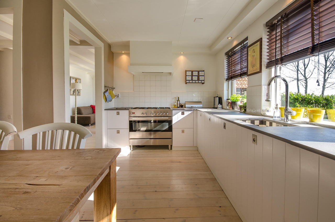Kitchen, home, interior — Basement Foundation - Should you DIY Bowing Walls?